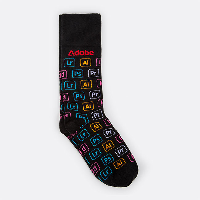 Main image of Adobe product logo socks