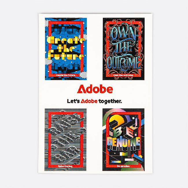 Main image of Adobe values sticker set