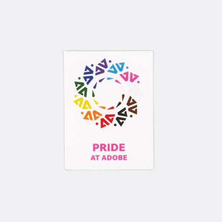 Pride at Adobe sticker