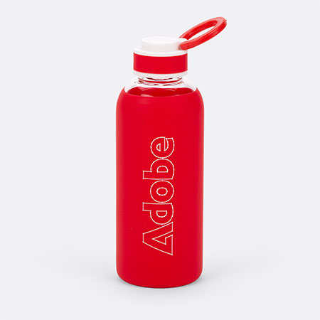 Bezier glass & silicone bottle