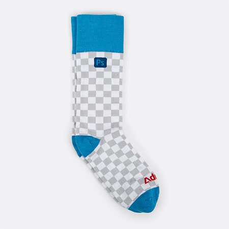 Transparency grid socks