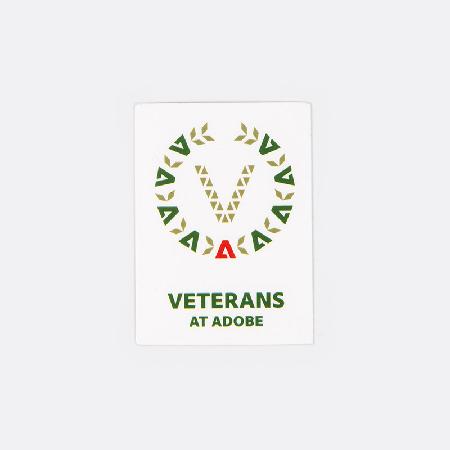 Veterans at Adobe Sticker