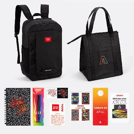 New hire gift set with Timbuk2 backpack