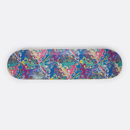 Skateboard deck – Art by Sam Wilde